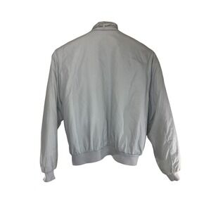 Peter England XL Light Blue Bomber Jacket Retro 80s Harrington Coat